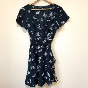 Darky Navy Dress with floral print